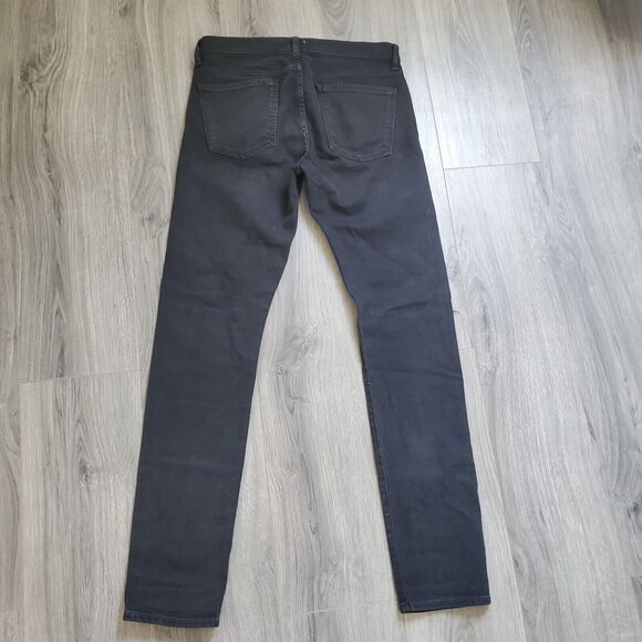 Agolde x Ferg Jeans Mens 32 Black Skinny Leg Distressed - Picture 2 of 13